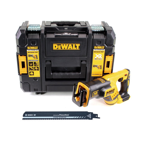 DeWalt DCS 367 NT Akku Reciprosäge Säbelsäge 18V Brushless Solo + Säbelsägeblatt S1155CHM + TSTAK - ohne Akku, ohne Ladegerät