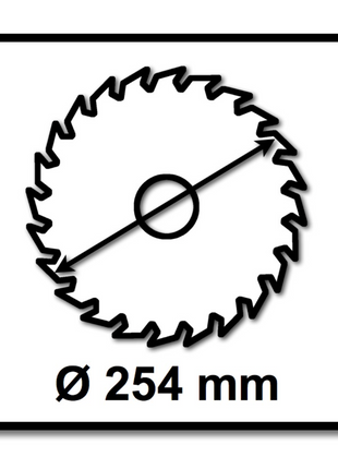 Bosch Kreissägeblatt Expert for Wood 254 x 1,6 x 30 mm 24 Zähne für Holz ( 2x 2608644524 )