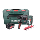 Martillo combinado a batería Metabo KHA 18 LTX 18V 2.2J SDS Plus + 1x batería 5.2 Ah + metaBOX - sin cargador