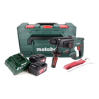 Metabo KHA 18 LTX martillo combinado a batería 18V 2.2J SDS Plus + 2x batería 5.2 Ah + cargador + metaBOX