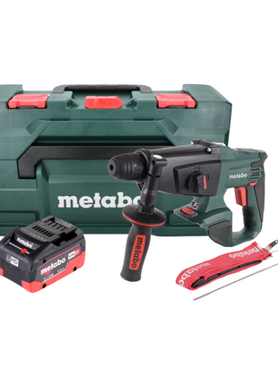 Martillo combinado a batería Metabo KHA 18 LTX 18V 2.2J SDS Plus + 1x batería 5.5 Ah + metaBOX - sin cargador