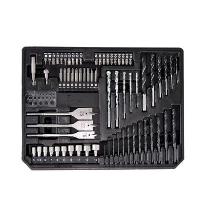 Makita DDF 484 STX4 Akku Schlagschrauber 18V 54Nm Brushless + 1x Akku 5,0Ah + Ladegerät + 70tlg. Bit Bohrer Set + Koffer