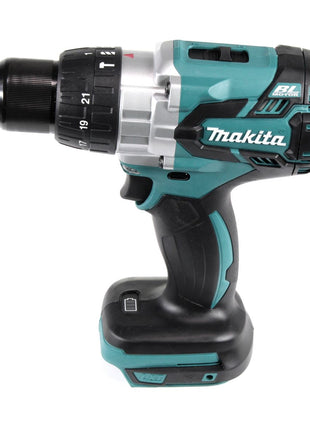 Taladro percutor inalámbrico Makita DHP 481 SGX4 18 V 115Nm + 1x batería 6,0Ah + cargador + 70 piezas. Juego de brocas + estuche