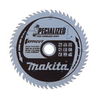 Makita CCXF16556EL SPECIALIZED EFFICUT Lame de scie 165 x 20 x 1,45 mm ( B-57320 ) - 56 Dents pour bois, Laminat et plastique