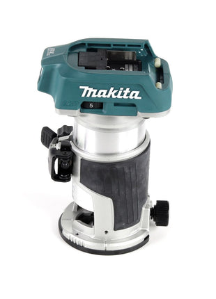 Makita DRT 50 SF Akku Multifunktionsfräse 18V Brushless + 2x Akku 3,0Ah + Ladegerät + Führungsschienen Adapter + Führungsschiene 1000mm