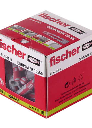 Fischer Spreizdübel DUOPOWER 10x50mm 50 Stk. ( 555010 )