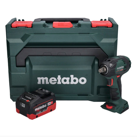 Metabo SSW 18 LTX 300 BL Akku Schlagschrauber 18 V 300 Nm 1/2" Brushless + 1x Akku 8,0 Ah + metaBOX - ohne Ladegerät