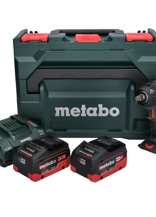 Metabo SSW 18 LTX 300 BL akumulatorowy klucz udarowy 18 V 300 Nm 1/2" bezszczotkowy + 2x akumulator 8,0 Ah + ładowarka + metaBOX