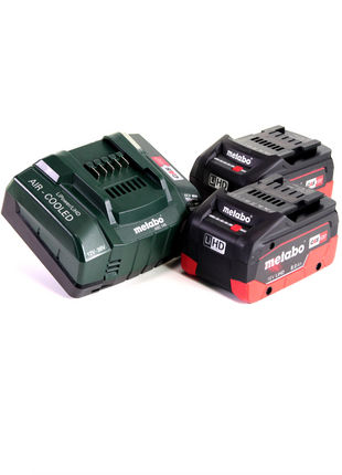 Metabo LiHD 2x Akkupack 18V 8,0Ah ( 625369000 ) + Metabo Ladegerät ASC 145  ( 627378000 ) - Toolbrothers