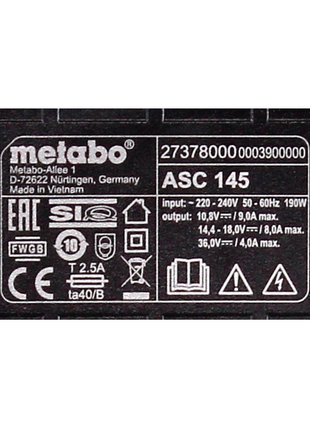 Kit de base Metabo LIHD + 3x batterie 8,0 Ah + 1x chargeur + Metaloc