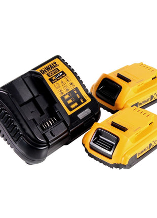 Scie sauteuse à batterie DeWalt DCS 331 D2 18V + 2x batteries 2,0Ah + chargeur + 15x lame de scie sauteuse