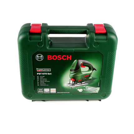 Bosch PST 670 (CT) Stichsäge 500W + 18x Stichsägeblätter + Koffer