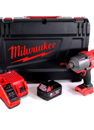 Clé à chocs sans fil Milwaukee M18 ONEFHIWF34 501X 3/4" 18V 1627Nm + 1x batterie 5.0Ah + boîtier HD + chargeur