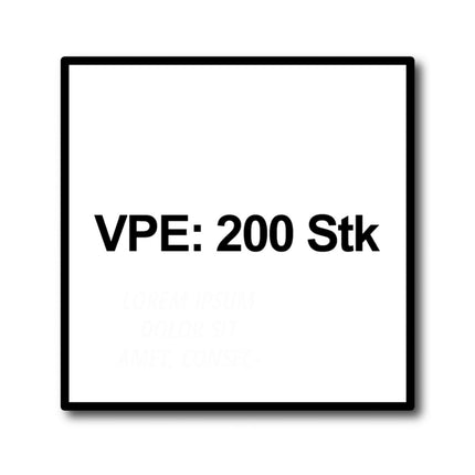 Fischer ULTRACUT FBS II Betonschraube 8x80mm 30/15 200 Stk. Sechskantkopf SW13 U-Scheibe TX40 galvanisch verzinkt ( 536853 ) + Stahl Beton Bohrer SDS-Plus 10x215 ( B-58213 )