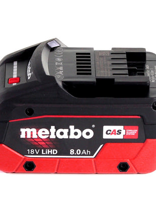 Metabo W 18 LTX 125 Amoladora angular rápida 18V 125mm + 1x batería 8.0Ah + maletín - sin cargador