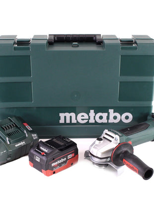 Metabo W 18 LTX 125 Amoladora angular rápida 18V 125mm + 1x batería 8.0Ah + cargador + maletín