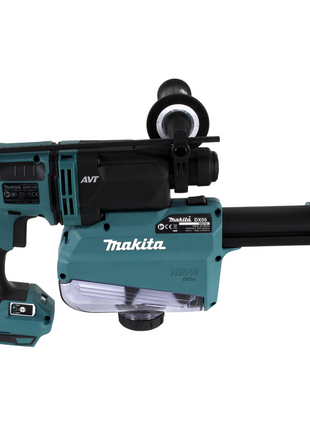 Makita DHR 182 ZW Akku Bohrhammer 18V 1,7J SDS-plus Brushless Solo + DX05 Staubabsaugung - ohne Akku, ohne Ladegerät