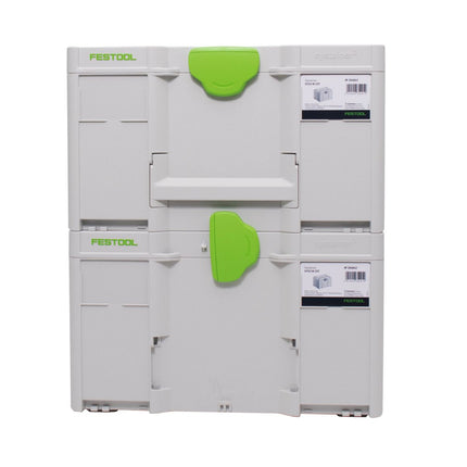 Festool Systainer Set 2x SYS3 M 337 ( 2x 204844 ) 32,4 Liter 396x296x337mm Werkzeugkoffer koppelbar - Toolbrothers