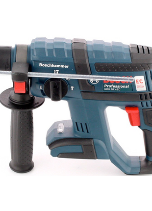 Bosch GBH 18 V-EC Akku Bohrhammer 18V 1,7J SDS-plus Brushless + 1x Akku 5,0Ah + Zubehör Steckdosenbohrkronen + L-Boxx - ohne Ladegerät