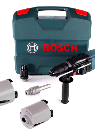 Bosch GBH 2-26 F Bohrhammer 830W 2,7J SDS-plus Solo + Bohrkronen Zubehör M16 + Koffer