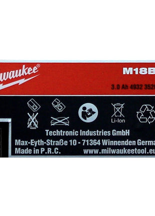 Batería Milwaukee M18 BX B3 18V / 3.0Ah / 3000mAh (4932352668)