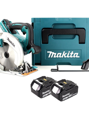 Makita DHS 710 MJ Batterie 36 V Scie circulaire à main Li-Ion 190 mm + 2x batteries 4,0 Ah + Makpac - sans chargeur