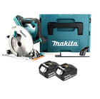 Makita DHS 710 MJ Batterie 36 V Scie circulaire à main Li-Ion 190 mm + 2x batteries 4,0 Ah + Makpac - sans chargeur