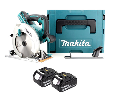 Makita DHS 710 GJ 36V Scie circulaire sans fil (2x 18V) 190x30mm + 2x Batteries 6.0Ah + Makpac - sans chargeur