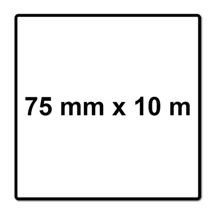 Mirka ABRANET 2x Schleifpapier Rolle 75mm x 10m P80 Schleifrolle Klett ( 2x 545BI001803R )