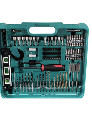 Makita DHP 453 SFTK W perceuse à percussion sans fil 18 V 42 Nm + 1x batterie 3,0 Ah + chargeur rapide + 101 pièces. Set d'accessoires + étui