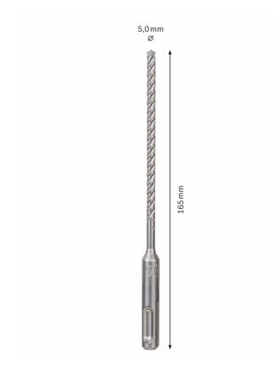 Taladro percutor Bosch SDS-plus 7X brocas 5x100x165mm carburo (2608576105) certificado PGM