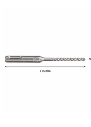 Bosch Hammerbohrer SDS-plus 7X Bohrer 5x50x115mm Carbide ( 2608576104 ) PGM zertifiziert