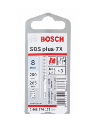 Bosch Hammerbohrer SDS-plus 7X Bohrer 8x200x265mm Carbide ( 2608576133 ) PGM zertifiziert