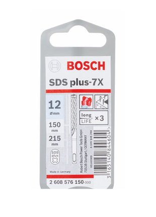 Bosch Hammerbohrer SDS-plus 7X Bohrer 12x150x215mm Carbide ( 2608576150 ) PGM zertifiziert