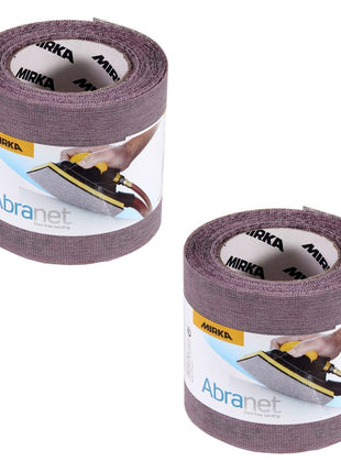 Mirka ABRANET 2x rollo de papel de lija 115mm x 10m P320 rollo de lija Velcro (2x 545BY001323R)