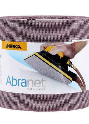 Mirka ABRANET 2x rollo de papel de lija 115mm x 10m P320 rollo de lija Velcro (2x 545BY001323R)