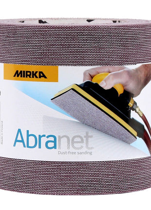 Mirka ABRANET 2x rollo de papel de lija 115mm x 10m P240 rollo de lija Velcro (2x 545BY001253R)