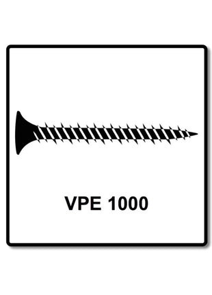 SPAX GIX-A Schnellbauschrauben magaziniert 3,9x25 mm Phosphatiert 1000 Stück ( 1091170390256 )  Vollgewinde, Trompetenkopf, Kreuzschlitz H2, Nadelspitze