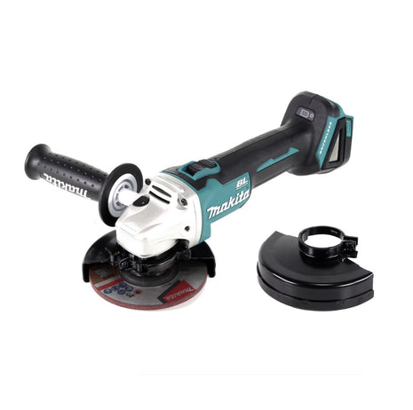 Amoladora angular inalámbrica Makita DGA 504 Z 18 V 125 mm sin escobillas solo + funda protectora - sin batería, sin cargador