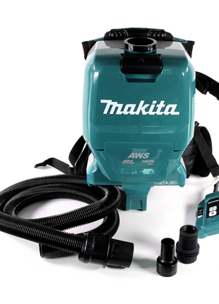 Makita DVC 265 ZXU Akku Rucksackstaubsauger 36 V (2x 18 V) Brushless Solo - ohne Akku, ohne Ladegerät - Toolbrothers