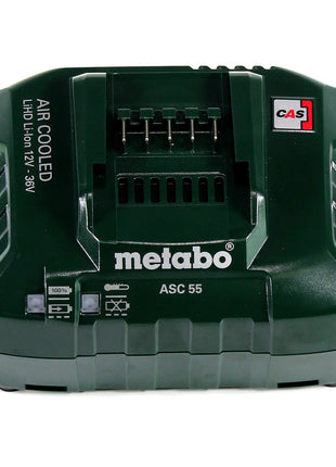 Metabo Set de base 2x Batteries Li-Power 4,0 Ah 18V CAS Li-Ion + Chargeur ASC 55 (2x 625591000) (627044000)