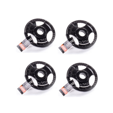 Kurzhantelstangen Set 2 Stück 35cm 2,5 kg + 6x Hantelscheiben Guss Eisen 1,25 kg