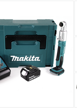 Makita DTL 061 RM1J Clé à chocs angulaire sur batterie 18V 1/4" 60Nm + 1x batterie 4,0Ah + chargeur + Makpac