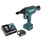 Makita DRV 250 RM1 Akku Blindnietsetzgerät 18V 20kN Brushless + 1x Akku 4,0Ah + Ladegerät