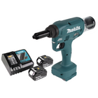 Makita DRV 250 RM Akku Blindnietsetzgerät 18V 20kN Brushless + 2x Akku 4,0Ah + Ladegerät