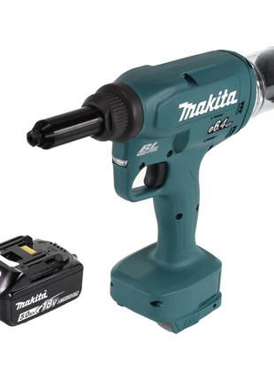 Makita DRV 250 T1 Akku Blindnietsetzgerät 18V 20kN Brushless + 1x Akku 5,0Ah - ohne Ladegerät