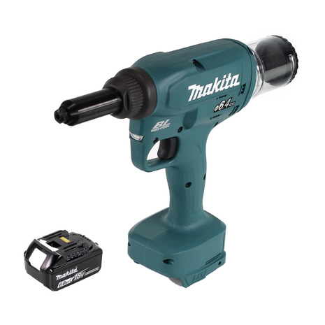 Makita DRV 250 G1 Akku Blindnietsetzgerät 18V 20kN Brushless + 1x Akku 6,0Ah - ohne Ladegerät