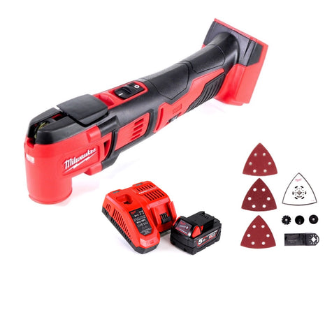 Milwaukee M18 BMT-501C Akku Multifunktionswerkzeug 18V ( 4933446203 ) + 1x Akku 5,0Ah + Ladegerät