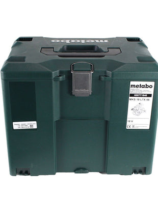 Metabo MKS 18 LTX 58 scie circulaire à métaux sur batterie 18V 165 mm (600771840) + 2x batterie 5,5Ah + chargeur + MetaLoc