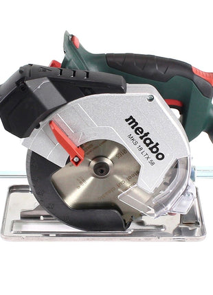 Metabo MKS 18 LTX 58 scie circulaire à métaux sur batterie 18V 165 mm (600771840) + 2x batterie 5,5Ah + chargeur + MetaLoc